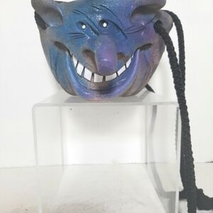 Signed Canadian Artist "Walker" hanging whimsical art pottery planter.